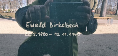 Schriftzug Ewald Birkelbach