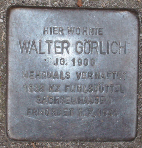 Gedenkbuch Walter Görlich