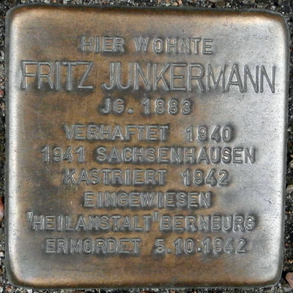Gedenkbuch Fritz Junkermann