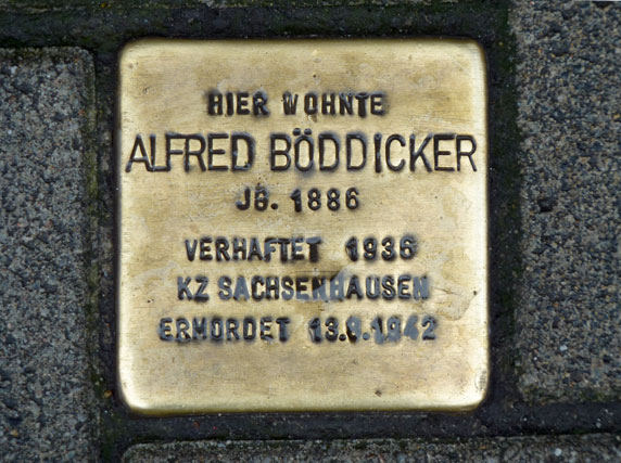 Stolperstein Alfred Böddicker