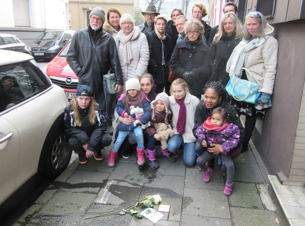 Familie Bangert am Stolperstein