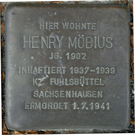 Gedenkbuch Henry Möbius