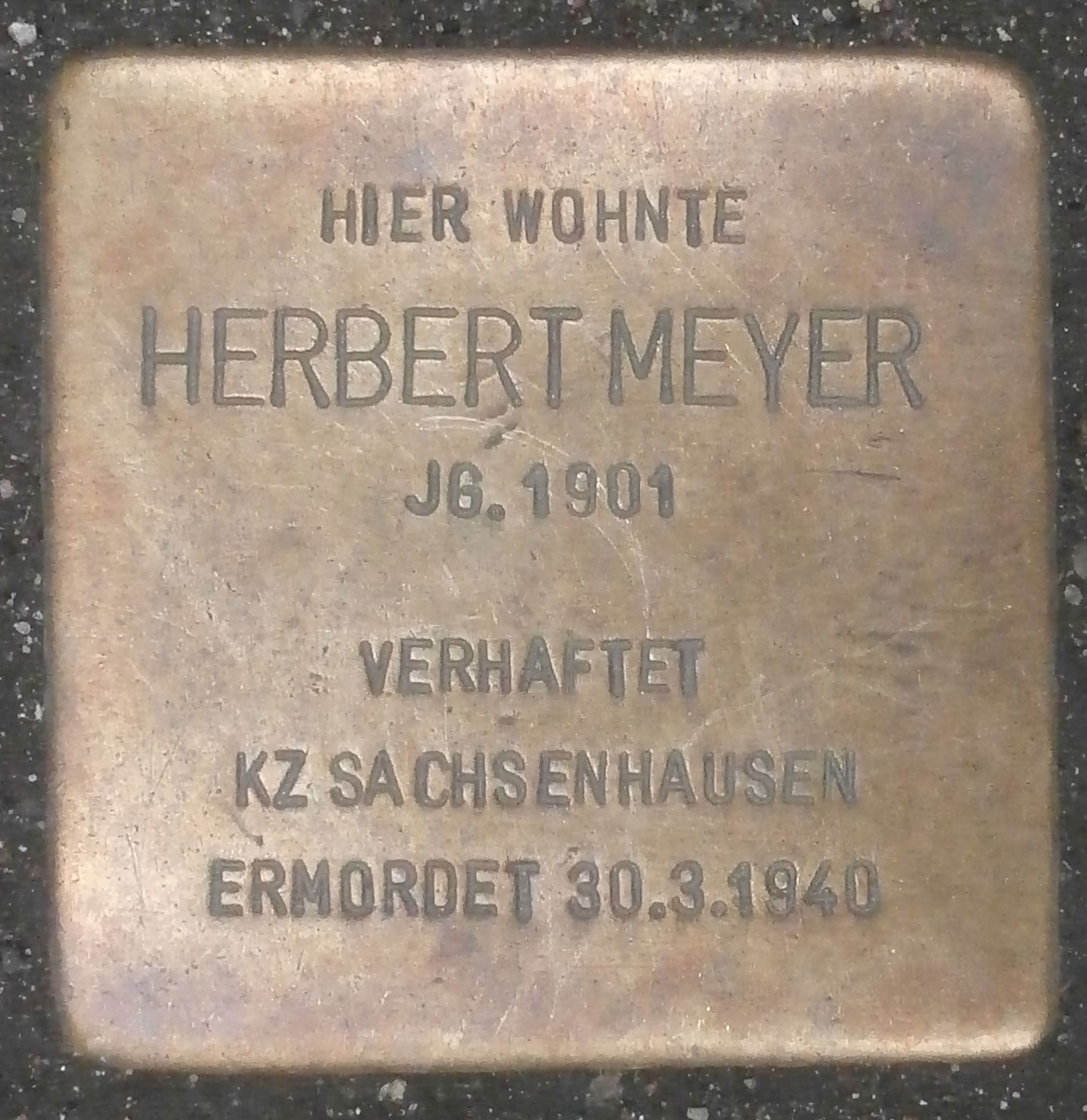 Gedenkbuch Herbert Meyer