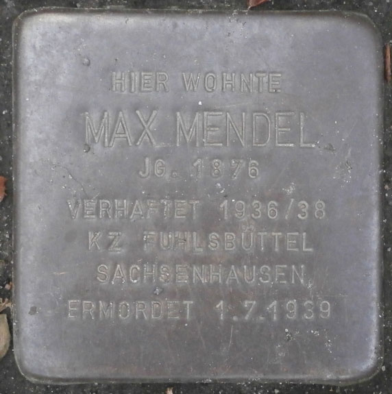 Gedenkbuch Max Mendel
