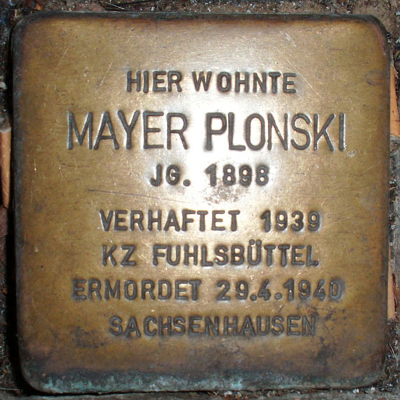 Gedenkbuch Mayer Plonski
