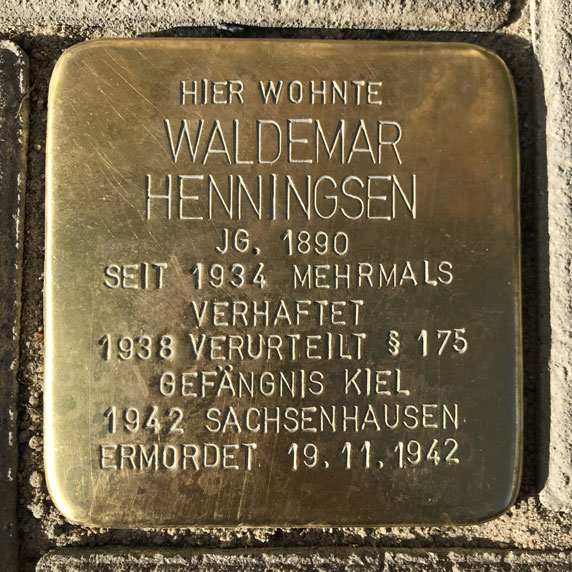 Gedenkbuch Waldemar Henningsen